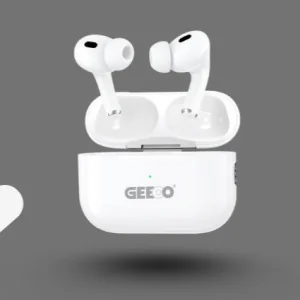 GEEOO TWS-T20 Wireless Earbuds 🎧 Enjoy premium sound with the 13mm dynamic driver and stable connection through Bluetooth 6.0. Equipped with a high-quality FXN battery, these earbuds deliver 4–5 hours of playtime per charge and up to 35 hours with the charging case. The ergonomic lightweight design, noise-reduction microphone, and fast auto pairing make it perfect for everyday use. Free 4 extra ear tips and wrist strap included. GEEOO TWS-T20 – Premium Sound, Long Battery, Comfortable Fit 🎧 The GEEOO TWS-T20 is designed for users who want clear sound, reliable battery performance, and comfortable everyday use. Built with a high-quality FXN battery (equivalent to Xiaomi quality) in both the earbuds and charging case, it ensures stable performance and long-lasting power. The earbuds feature a 13mm dynamic driver, delivering powerful bass and clear audio for calls, videos, and daily listening. The Silicon microphone with noise reduction helps provide clearer voice quality during calls. With Bluetooth 6.0 technology, the T20 offers fast pairing, stable connection, and low latency, while the auto pairing and auto connect features make it easy to use right out of the case. The ergonomic and lightweight design ensures a comfortable and secure fit for long usage. To help you get the best fit, four extra ear tips are included, along with a free wrist strap for convenience. The 280mAh charging case extends usage up to 35 hours total playtime, making it suitable for daily work, online meetings, and travel.
